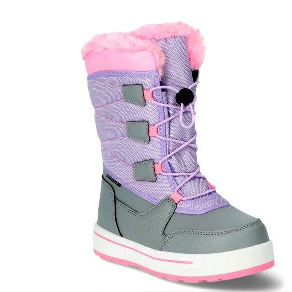 Wonder Nation Toddler & Kids Mid Calf Bungee Winter Boots size 12 - Picture 1 of 3